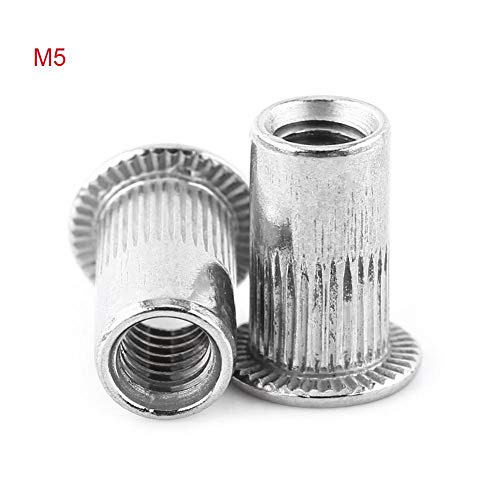 20 st. M5 Flat Head Threaded Rivet Nuts Roestvrij staal Rivet Blinde Noten Aluminium Nutserts (M5*20)