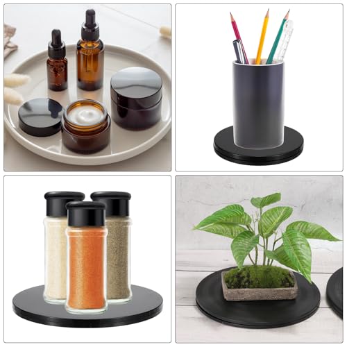 6 Inch Heavy Duty Rotating Swivel Stand met stalen kogellagers, 1 Stuk 360° Rotatie Draaibare Lazy Susan Base voor Grote Screen TV Computers Monitors, Wit 5