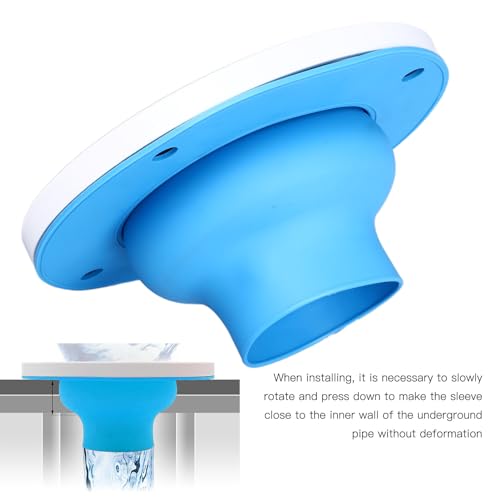 Toilet Flange Reparatie Kit, Siliconen ABS Eenvoudige installatie Toilet Flange Vervanging Kit voor 4in 5in Pijp 3