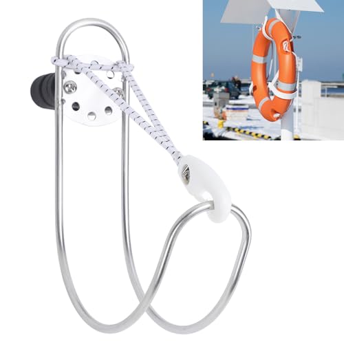 Roestvrij staal gepolijste boot jacht Marine Lifebuoy Ring houder beugel voor 22-25mm spoor