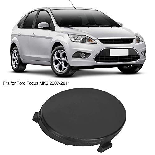 Front Bumper Tow Bar Eye Cap 1521645,8M51-17A989-AA Black Front Bumper Hook Eye Cover Past voor Focus MK2 2007-2011 4