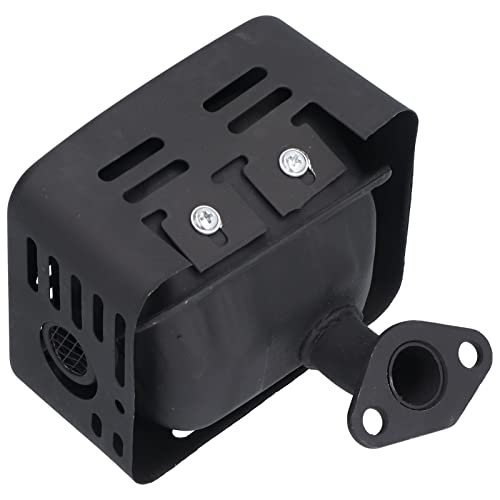 Uitlaatdemper Roestvrij stalen Damper Accessoire Set met Wasmachine Uitlaat voor Benzine Motor Generator (zwart)