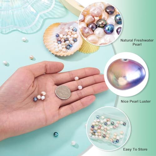 50st Natural Cultured Zoetwater Parel kralen onregelmatige vorm zoetwater parel kralen 5 kleuren sieraden kralen voor DIY armband ketting sieraden maken 5