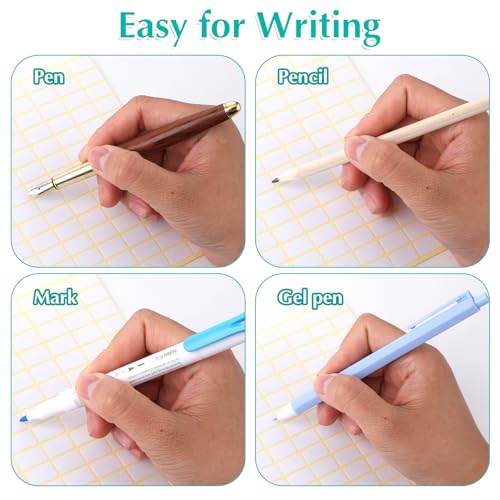 2520st Witte verwijderbare rechthoek etiketten - Kleine Sticky Blanco Zelfklevende Geschrijfbare Prijs Tags voor Enveloppen, File Mappen, Jars, Dozen (9 x 16mm), 15 Vellen 4