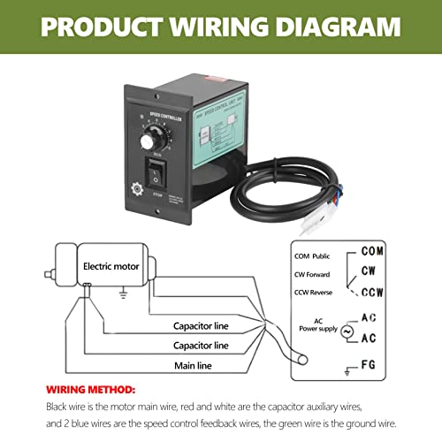 400W AC 220V Motor Speed Controller Elektrische Speed Controller Controller voor het afdrukken, verpakken, voedsel, kleding industrie 5