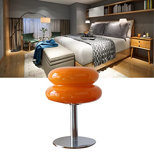 Egg Cake Tafellamp voor meisjes Energie-efficiënte zacht licht Schattig Glas Tafellamp USB Bureaulamp voor slaapzaal (USB-knopschakelaar) 4