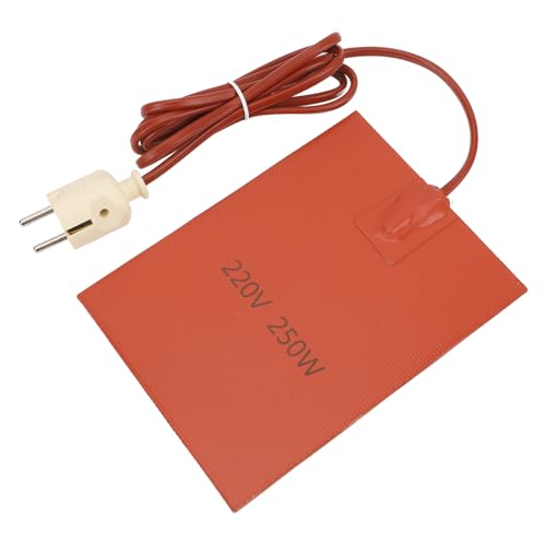200°C Snelle silicone verwarming Mat 150X200mm, dun flexibel, gemakkelijk te gebruiken voor industriële apparatuur Pijpleidingen, EU-plug 220V 5