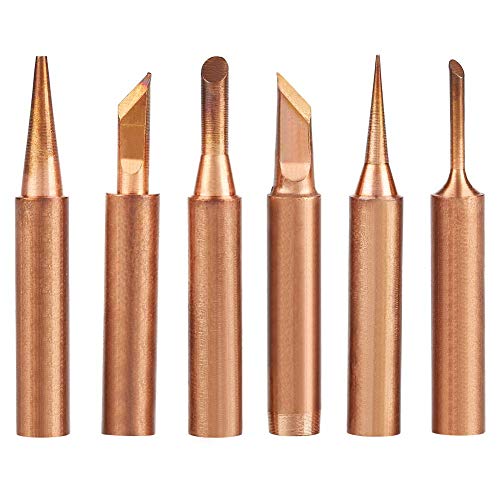 6 st Koper Soldeerijzer Tips K SK 1C 3C B I Soldeerijzer Tips Vervanging voor 936 Soldeerstations 3