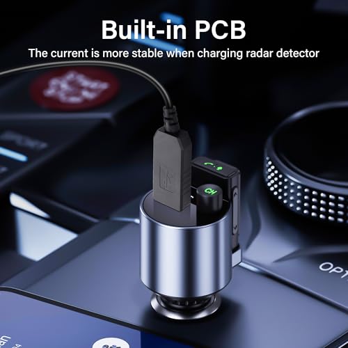 Power Cable voor Radar Detector Replacement Power Cable voor Radar Detector 5V tot 12V Boost Adapter Cable USB naar RJ11-4.9FT 3