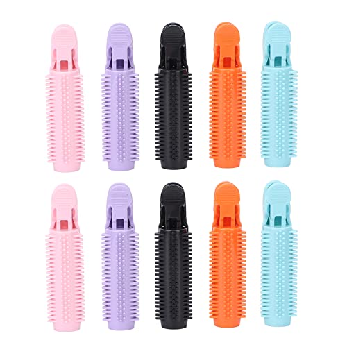 Volumizing Hair Root Clip, 10 st Natural Fluffy Hair Curlers Rollers Clips, Zelf Grip Root Volume Hair Curler Clip Hair Styling Tool, levendige kleuren voor dagelijkse haarverzorging