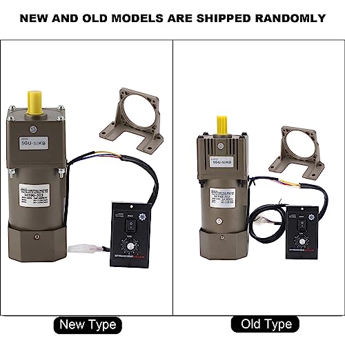 AC 220 V 90 W motor met instelbare snelheid, continu regelbare frequentieomvormer met versnellingsregelaar en houder. 50K 5