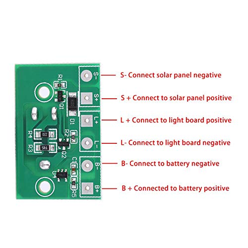 Solar Lamp Controller Module, 3.7V Lithium Batterij Control Board met schakelaar voor Solar Spotlight Plug-in Licht Circuit Board 3