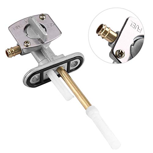 Petcock brandstoftankschakelaar voor YFZ350 YFM660 Grizzly ATV 1987-2006 2002-2008 (Silver White) 4