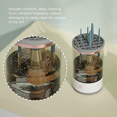 Elektrische make-up borstelreiniger, 2-in-1 make-up borstelreiniger, make-up borstelreiniger en droger machine, diepe cosmetische borstel Spinner voor alle soorten 3