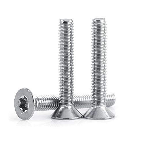 50 bouten met platte kopschroeven Etoile roestvrij staal M4 x 8mm 10mm 12mm 16mm 20mm 25mm 30mm M4x30m m