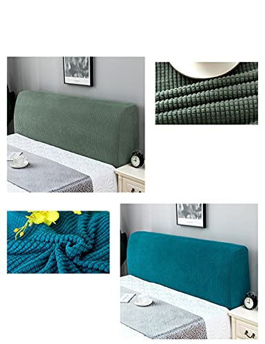 Headboard Cover voor Bed Stretch Headboard Cover, Stretch Headboard Protective Cover, Cover voor Headboard Padded Headboard, 150-170cm, Groen 4