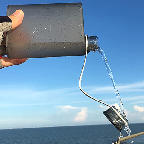 Waterfles, Transparante Vierkante Fles, Leakproof Flat Plastic Fles, Sport Waterfles, Portable Paper Waterfles voor Office, Sportschool, Buitensport, Outdoor Sportfles, 380ml