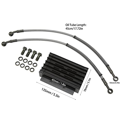 Oliekoeler Radiator, Oliekoeler Radiator Motor Cooling Slang Kit High Performance voor 110cc-150cc Pit Dirt Bike ATV 4