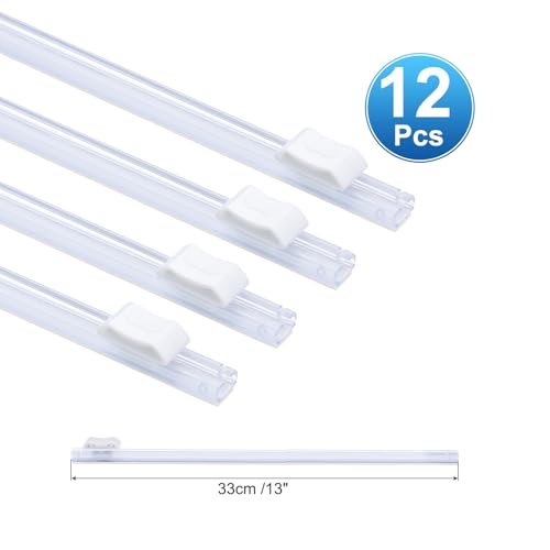 12 st Plastic Wrap Cutter, 13 inch Plastic Wrap Slide Cutter Zelfklevende installatie Vervanging voor aluminium Foil Wax Paper Wrap Dispenser, Wit