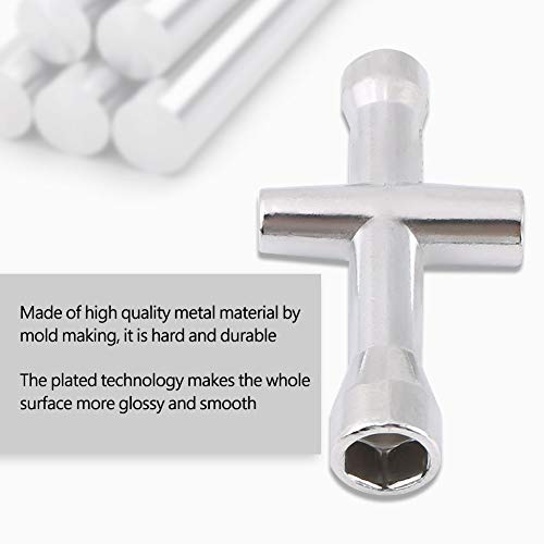 Modellbau Kreuzschl ̈1ssel, Multifunktionale Kreuzschl ̈1ssel Zubeh?rwerkzeuge f ̈1r Schraube und Mutter M2 / M2.5 / M3 / M4 5