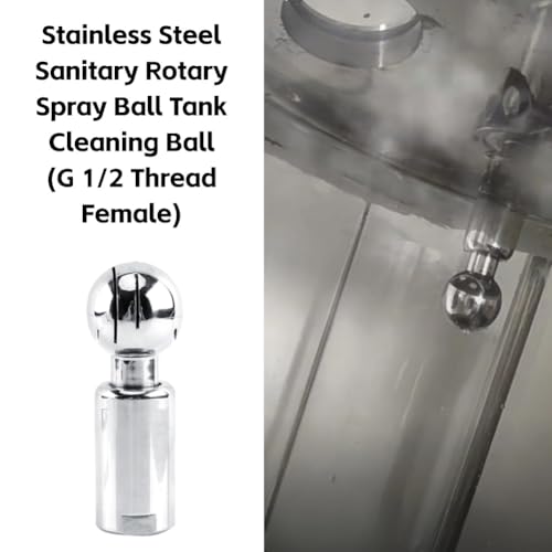 1/2" BSP Boule de Nettoyage Filetage Femelle Sanitaire Rotatif Inoxydable de Boule de Nettoyage de Jet pour le Nettoyage de Réservoir de CIP(Rotary)