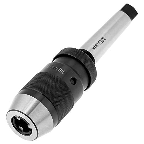 Keyless chuck zonder sleutelboor en schacht zelfremmen met tapspindel / conische doorn MT2-JT3, keyless chuck 1-16 mm (MT3-B18) 5