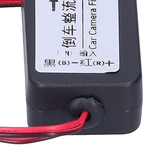 Achteruitrijcamerafilter, achteruitrijcamera, geschikter voor achteruitrijcamera, 12 V, met ontstormingsfilter en relatiecondensator, hogezichtsscherpte 4