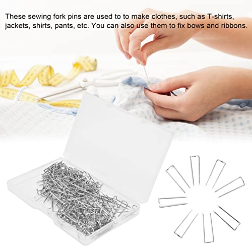 Dubbele Pins Naaien, brede toepassing Eenvoudige bediening Stevige duurzame U Pins Naaien voor Ribbon voor Bows voor Kleding(17mm) 5