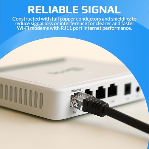 ADSL 2+ Ultra Hoge Snelheid Modemkabel RJ11 naar RJ11 2m 4