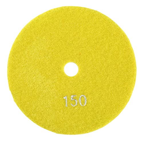 Grinding Wheel, 5 inch 125mm Nat Diamant Polijsten Pads Slijpschijven voor Graniet Beton Marmer [300 grit], Schuurschijven (150)