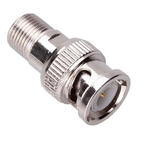 BNC to F Connector, Schroef F type vrouw naar BNC Male Plug Coax RF Adapter Jack, Coaxic Cable RG6 RG59 Coupler, Kabel TV-aansluiting Kabel, TV, PAL, DVR Plug Adapter