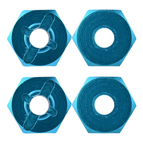 Rad Hex Adapter, 4 stuks ̈1cke Metall 7mm bis 12mm Rad Hex Hub Adapter f ̈1r RC Ersatzteil RC Auto Upgrade Teile 4