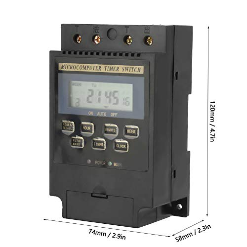 KG316T Digital Timer Controller, Microcomputer, programmeerbare Timer, AC 220V, 25A, LCD Display, Eenvoudige bediening, Grote Sync Range, Huisvesting 3