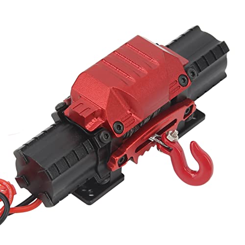 RC Car Puller Maximale Pull Gorce / 10KG / 22.0lb, Aluminium Legering RC Auto Dubbele Motorfiets Winch Auto Accessoires voor RC Cars Speelgoed en spellen (zwart) 4