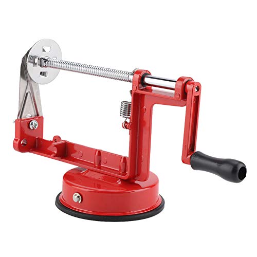 Potato Twister, Handmatig Spiraal Aardappel, Roestvrij staal Hand Crank Handleiding Spiraal Aardappel Chips Twister Cutter Zuigbase Keukengereedschap