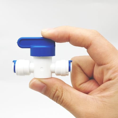 8 stuks ventielkranen, RO-waterfilter, 6,35mm (1/4") Pushfit Straight Plug voor waterpijp, pers, koelslang