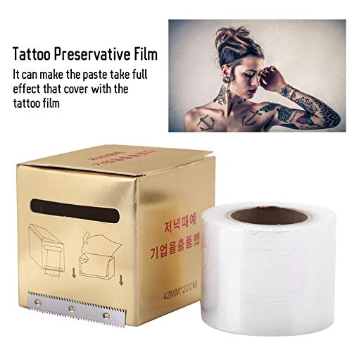Tattoo Behoud film, Eyebrow Tattoo Plastic Film Eyebrow Tattoo Make-up Supplies voor Eyebrow Eyeline Tattoo Lip en Tattoo, Cover Film voor Vrouwen(#1) 3