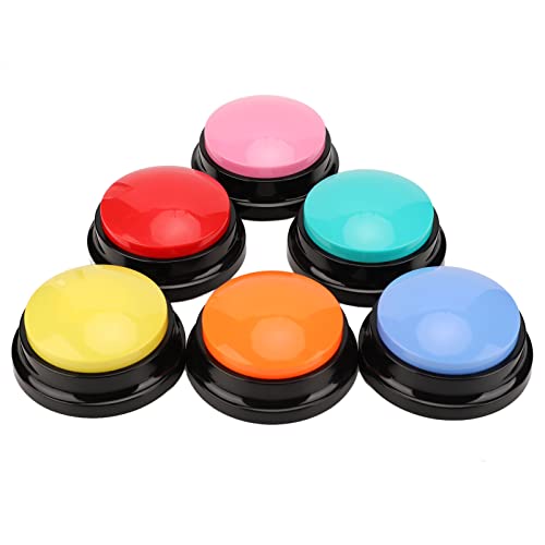 6Pcs Honden Record Button Multifunctioneel Portable 30 Seconds Record Spreken Knoppen voor Katten Honden Huisdieren Communicatie Speech Training Knop Spreken Geluid