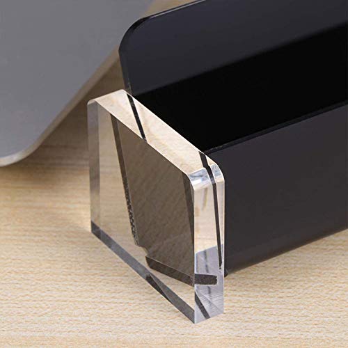Business Card houder Acryl Plastic kaarthouder voor Bureau Kantoor Collectie - Zwart 4