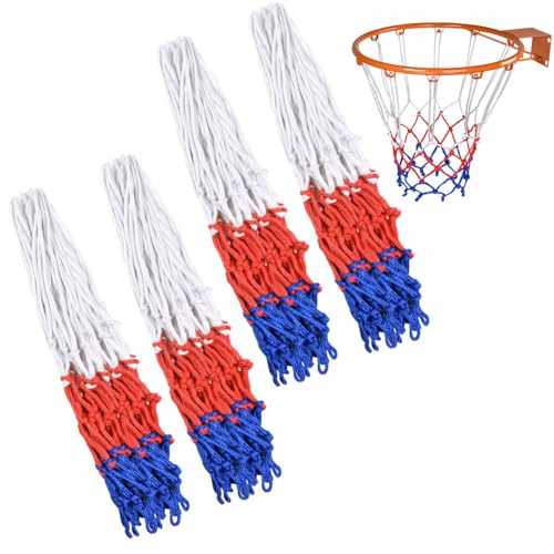 Basketbal Net, Heavy Duty Basketball Net, Basketbal Hoop Vervanging, Loop Basketball Net, Geschikt voor Basketbal, Binnen en Buiten