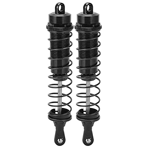 2Scs 1/8 RC Shock Absorber 140mm Oil Filled Shock Absorber Verstelbare lente shock absorber voor TRAXXAS SLASH 2WD RC Car(zwart)