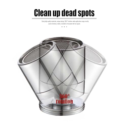 2 stuks draaibare waterkraan Zilver Roestvrij stalen water Saver Keuken Aanrecht Water Saver Geschikt voor gezinnen, hotels, openbare gebouwen 3
