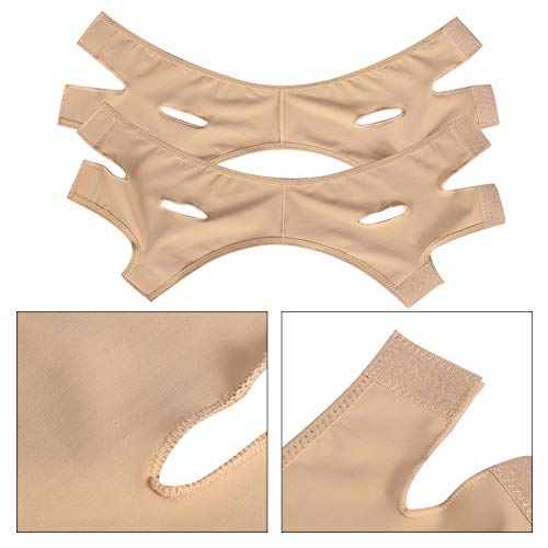 Gezichtsslankmasker, V-lijn Ademend gezicht omhoog riem dubbele Chin Reducer Bandage Anti-rimpel Masker Ultrathin band V gezicht Regelband(L) 3