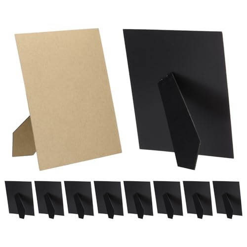Set van 20 Ezels voor fotolijst, 20x25cm Vervangende fotolijst Easel Terug DIY Fotobord voor fotolijsten tegels, zwart