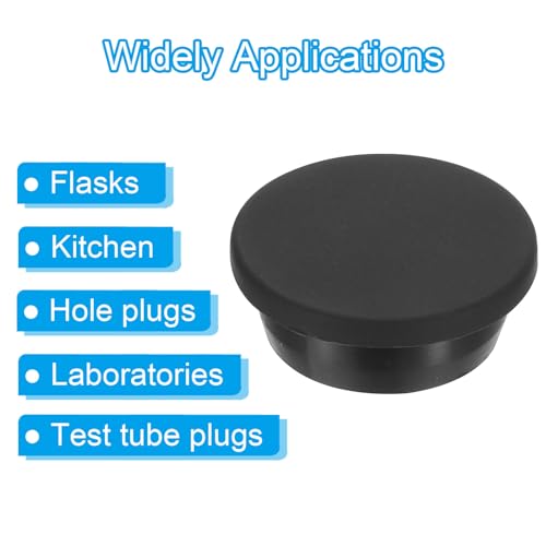 30mm Diameter Rubber Hole Plugs, 6st Siliconen Rubber Ronde Gat Stopper voor 29mm Gat, Zwart 5