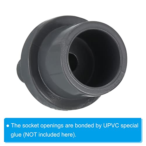 UPVC Reducer Pipe Fitting 20x9mm, 8 Pack Straight Coupling Adapter Connector, Grey 5