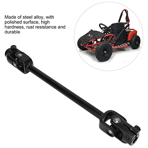 Stuurkolom Axle, Steering Knokkel Shaft 30T Steering Shaft Koppeling 375mm Staallegering voor 110 125 150CC DIY Ga Kart Quad ATV 4