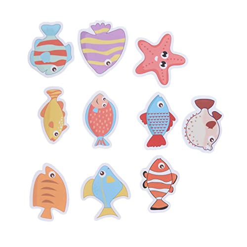 Bad Sticker, Mat Waterdicht Kleurrijke vis anti-slip bad Decal Vormbestendig Zelfklevend met kinderen voor douche 3