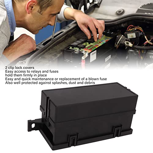 Blade Relay Box Kit, 12V Waterdichte Fuse en Relay Box, 6 Slots Universele Blad Fuses, 40A Relais 3