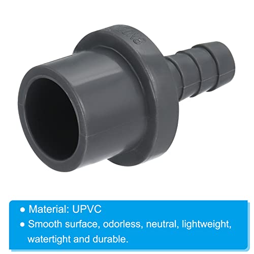 UPVC Reducer Pipe Fitting 20x9mm, 8 Pack Straight Coupling Adapter Connector, Grey 4